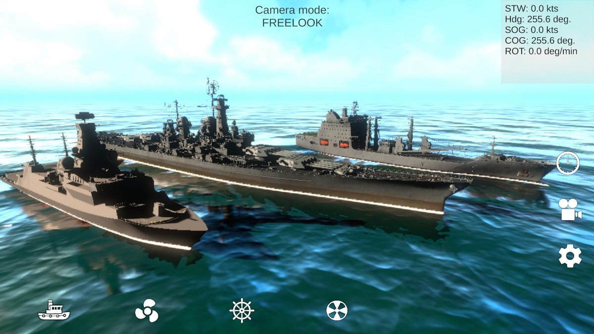 Naval vessel line-up