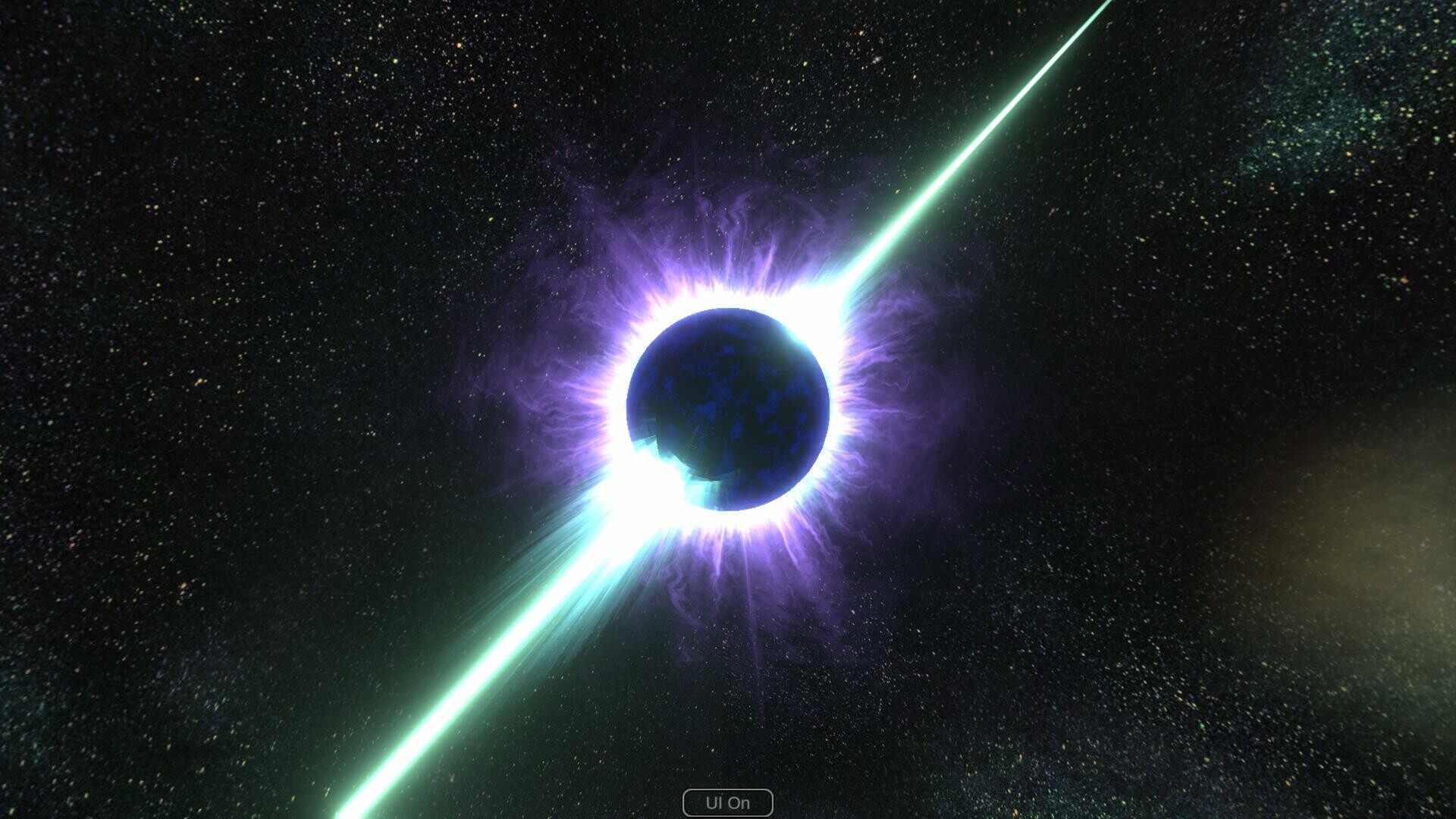 A planet silhouetted against its star, corona blazing around the disc